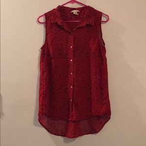 H&M | Red Printed Top